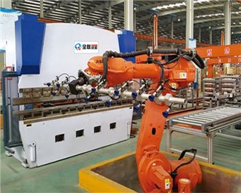新疆數(shu)控折彎(wān)機自動(dòng)上下料(liào)機器人(ren)自動化(huà)生産線(xiàn)